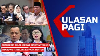 LIVE ULASAN PAGI: Kubu Roy Bandingkan Transkrip Nilai Jokowi - Prabowo Minta Ini ke Para Rektor