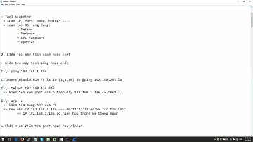 HACKER MŨ TRẮNG - CHƯƠNG 3 Bài 2.1 Nmap scanning cơ bản
