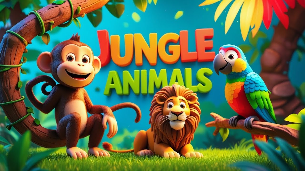 Jungle Animals for Kids | Learn Animal Sounds and Names - YouTube