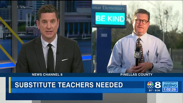 Need for substitute teachers in Pinellas County