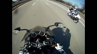 Suzuki HAYABUSA und Kawasaki ZZR1400 - Spaß auf der Autobahn