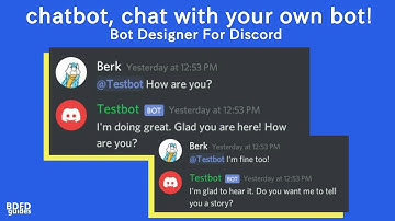 [WORKING 2023] ChatBot command, talk with your BDFD bot! | Bot Designer For Discord