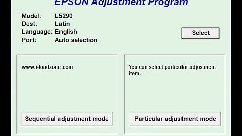 How to Reset Epson L5290 with Resetter