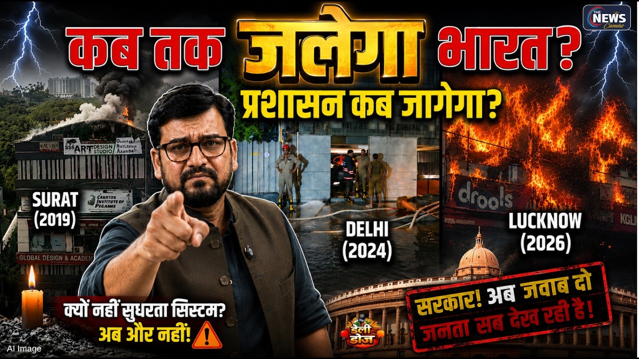 सूरत से लखनऊ तक, वही लापरवाही, वही मौ*त! सिस्टम का 'फायर ऑडिट' जरूरी! | CM Yogi | Daily Dose | TNC |