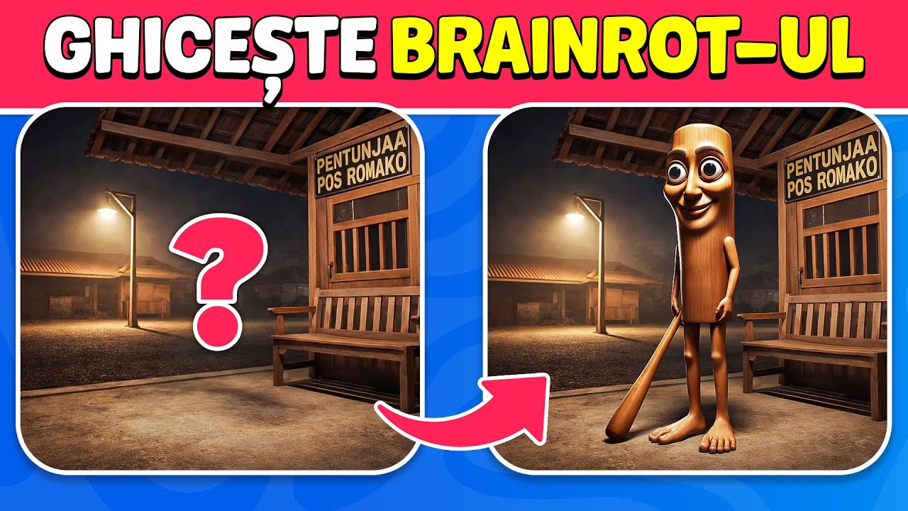 Ghicește Brainrot-ul ITALIAN & INDONEZIAN după SCENE | Tralalero, Balerină, Tung Tung Sahur