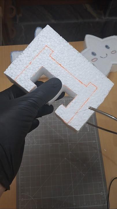 decoration foam cutting | asmr #asmr #asmrsounds #styrofoam #foamcutting #satisfying