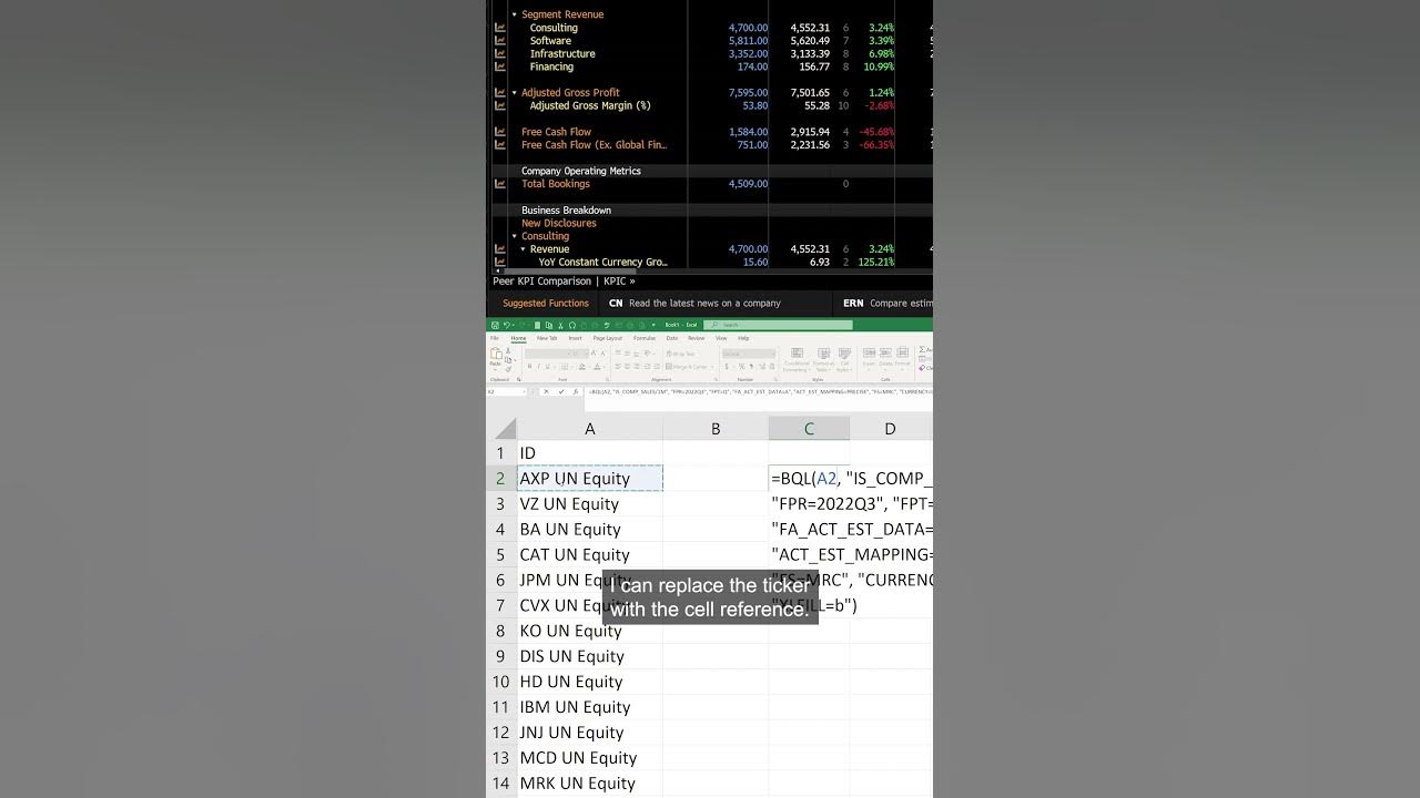 Bloomberg pro tips get terminal data in excel in seconds with bql