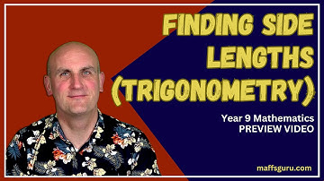 Finding side lengths (Trigonometry) PREVIEW | Year 9 Maths | MaffsGuru