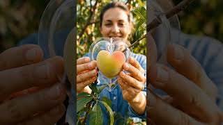 Growing a Heart-Shaped Peach ! 🍑❤️ | Amazing Fruit Mold Transformation