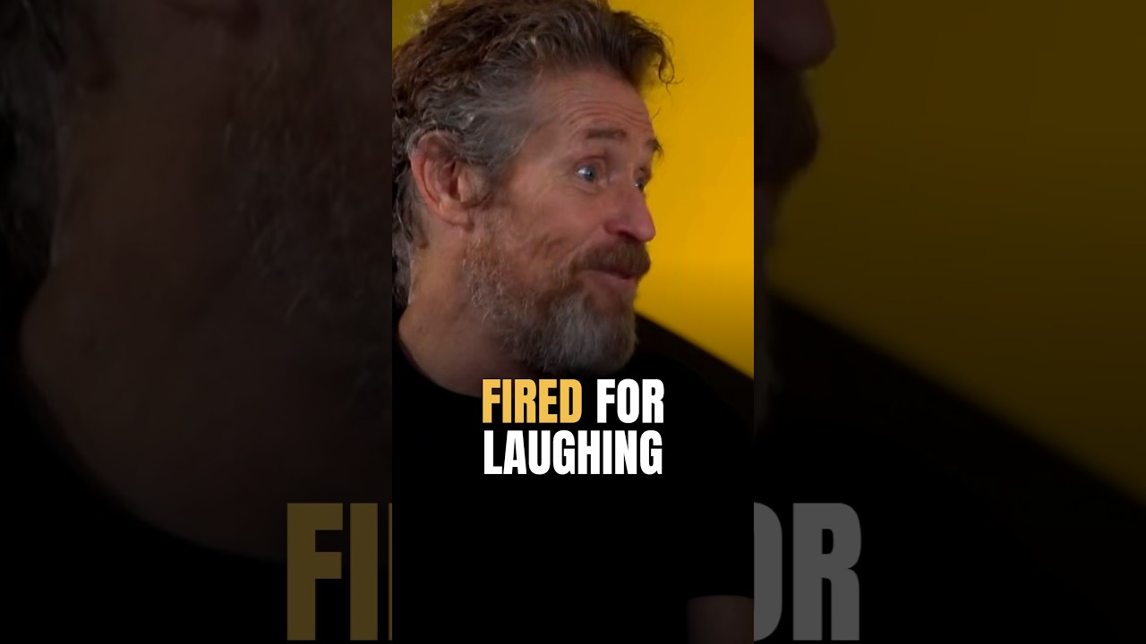 Willem Dafoe Got FIRED From His First Movie For Laughing #shorts