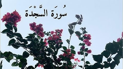 سورة السجدة - كاملة | القارئ اسلام صبحي | تلاوة خاشعة