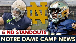 WOW! These 5 Notre Dame Football Players Are STEALING THE SHOW At Irish Training Camp!