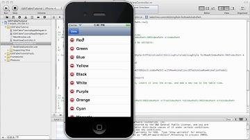 iPhone Development Tutorial - UITableView edit mode
