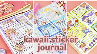 stickers journaling 💕cute kawaii sticker🌈 Immersive ASMR bullet journal | Compilation Ep.18