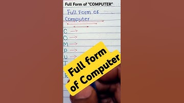 Full form of computer | कंप्यूटर का फुल फॉर्म क्या होता है? #calmdown