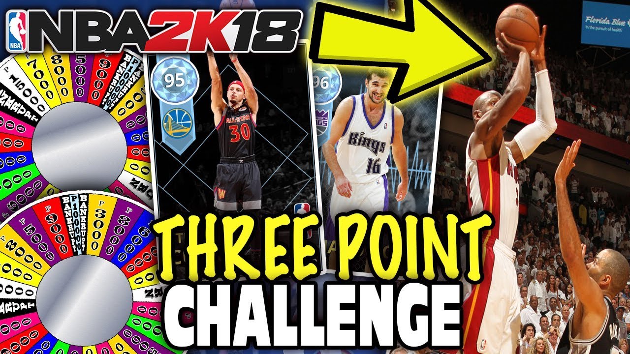 WHEEL OF THREE POINT RATINGS! NBA 2K18 MYTEAM YouTube