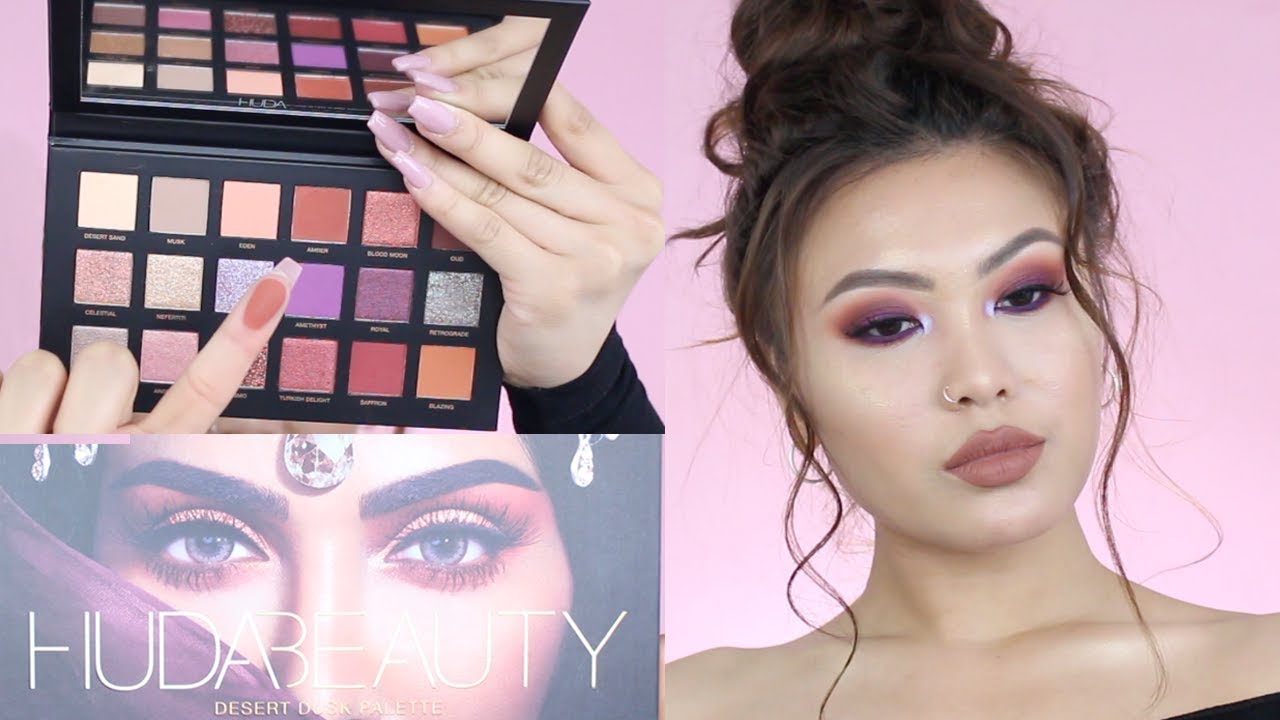 DEMO, FIRST IMPRESSIONS REVIEW, SWATCHES | HUDA BEAUTY DESERT DUSK PALETTE