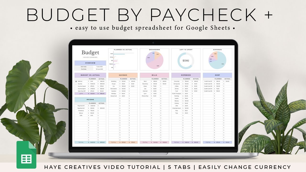 Budget By Paycheck + Spreadsheet (UPDATED: Latest spreadsheet &amp; video ...