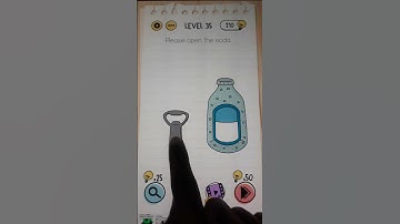 Please open the soda level 35 Brain Test