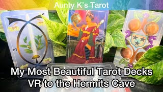 My Most Beautiful Tarot Decks VR to @The_Hermits_Cave