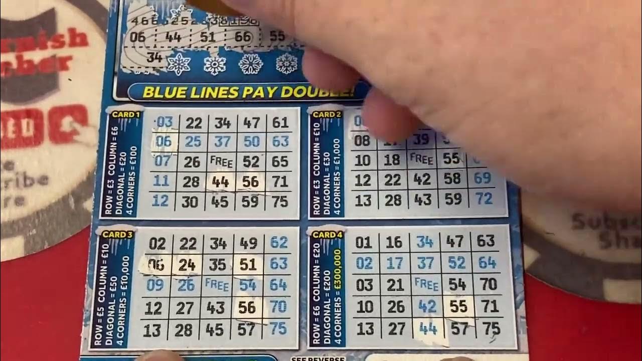 It’s frosty today in Cornwall with £9 of frosty bingo scratch cards was