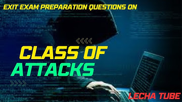 EXIT Exam Preparation Questions Class of Attacks  -  Computer Threats