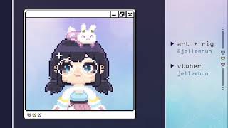 Pixel vtuber showcase (ドット絵×Live2D) for jelleebun