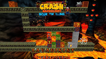 Crash Bandicoot - Back In Time Fan Game: Custom Level: Lava Birint By Pix Pinguino