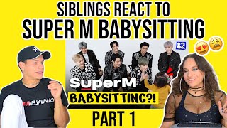 Siblings react to SuperM Gets Flustered by Kids on hello 82| PART 1 | REACTION
