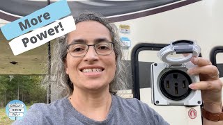 Ep 144: Our Boondocking Setup - running solar wires and an external 50 amp plug // RV Life