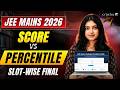 Session 2 Slot-Wise Cutoff Analysis JEE Mains 2026 | Marks vs Percentile 😱 | iit jee