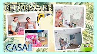 REFORMAS EN CASA !! AVANCES EN LA NUEVA HABITACIÓN DE ERIKA