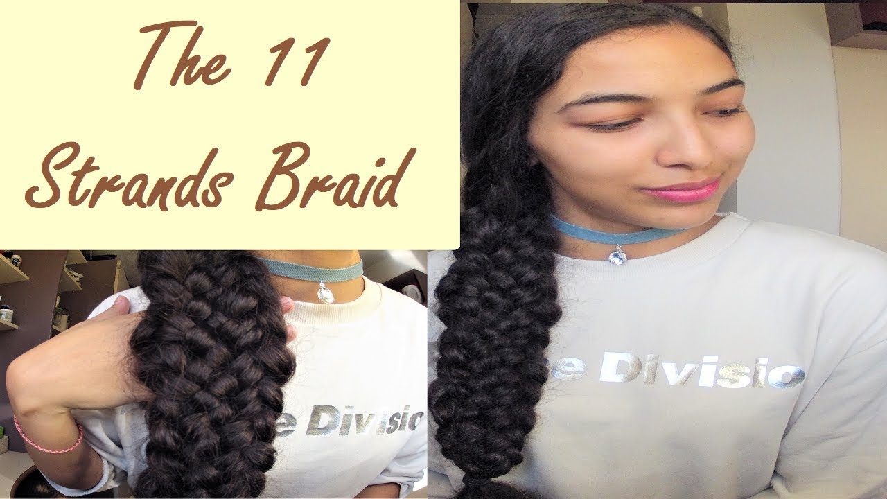 The 11 strands braid | No Bobby Pin | Easy Technique