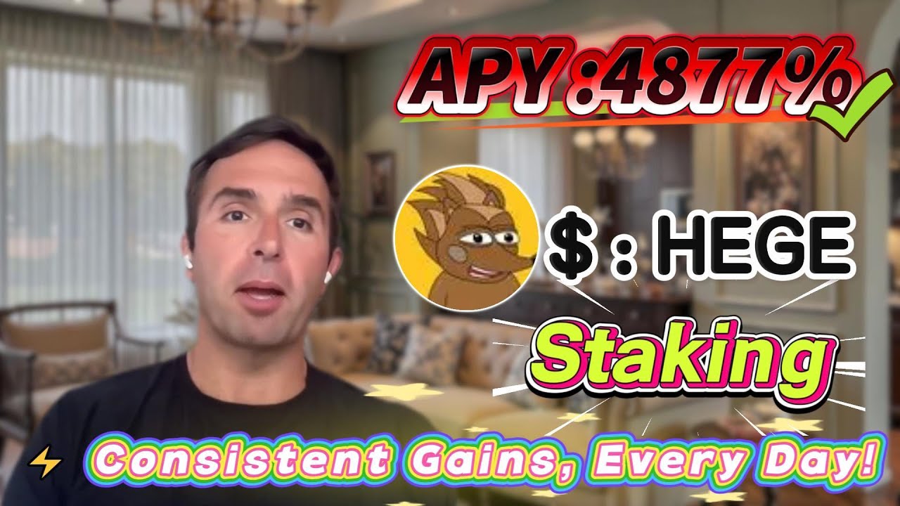 I started making money by staking HEGE on Solana! Real APY 4876.64%, stable profits that feel unreal