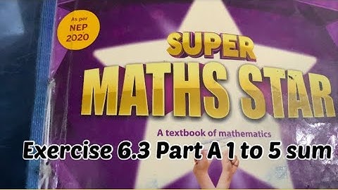 Class 5||Super Math Star||Chapter 6||Multiples And Factors||Exercise 6.3||Part A ||Sum 1 to 5||#math