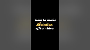 How to make Rotation effect video |VN tutorial | #shorts #youtubeshorts #rscreation4u