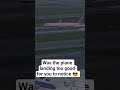 Airbus A350 lands smoothly, props to the pilot!
