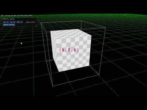 a Vulkan textured cube