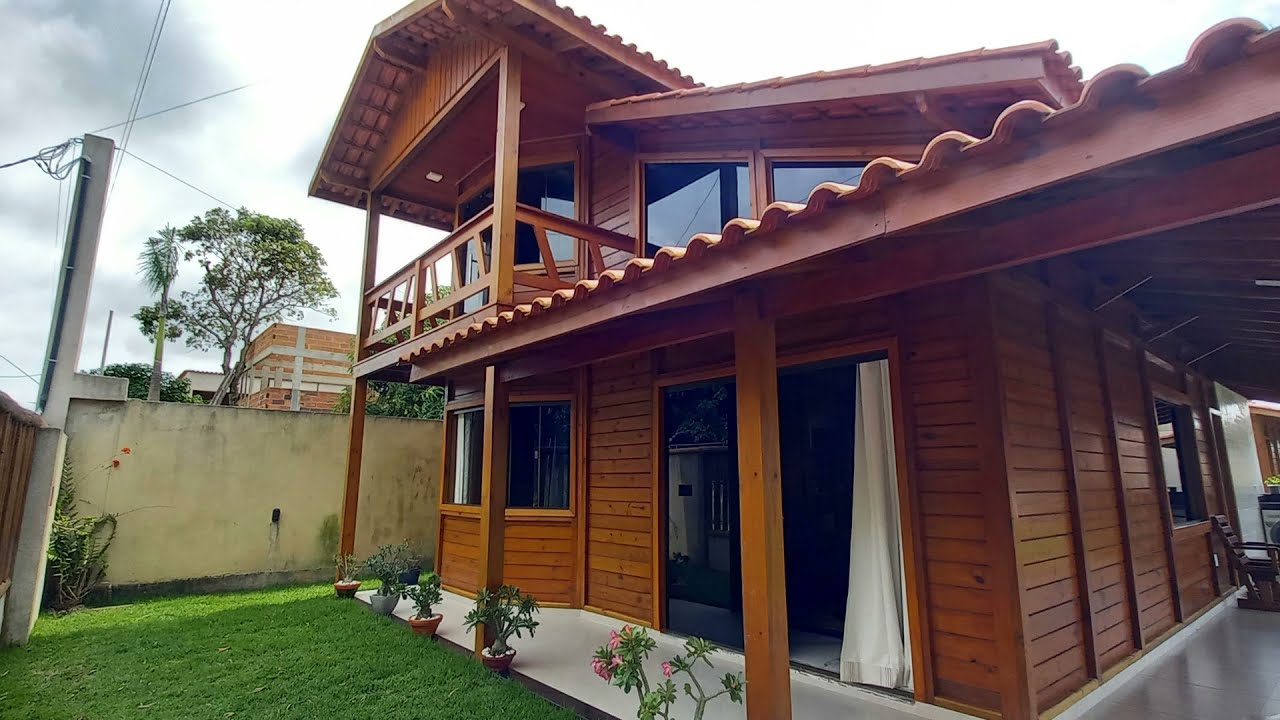 Duplex de Madeira com 180 m² | Pinus Tratado Tratado em Autoclave | Ponta da Fruta - Vila Velha ES