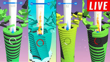 Stack Ball Live Gameplay All Levels Walkthrough Android New Game Update Max Pro