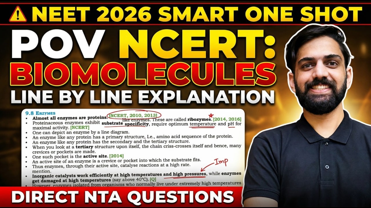 Biomolecules One Shot for NEET 2026 | POV NCERT Line by Line ...