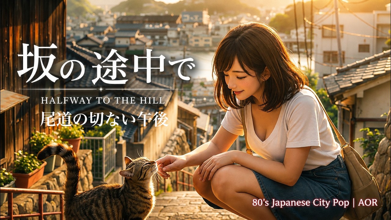 坂の途中で (Halfway Up the Hill) 80's Japanese City Pop | AOR – 海と坂の街、尾道で出会う、少し切ない午後