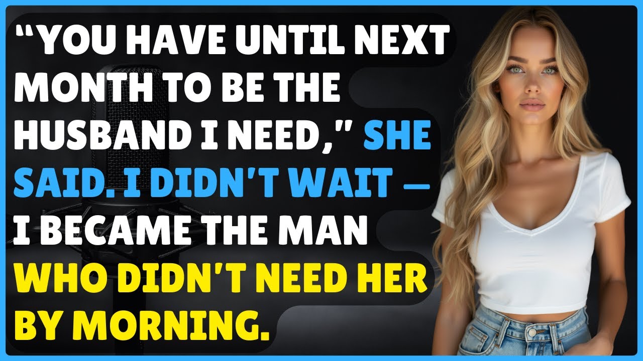 She Set a Deadline for Me to Improve—By the Next Day, I’d Already Outgrown the Ultimatum