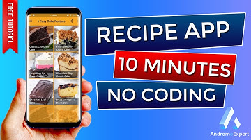 Andromo Tutorial - How to make Recipe App No Coding
