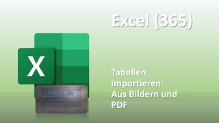 Excel: PDF oder Bild in Tabelle wandeln!