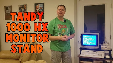 RetroShort: Unpacking and Setting up a Monitor Stand for my Tandy 1000 HX