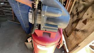 BIG IRON ONLINE AUCTION 6-25-2025: Porter Cable PXCML224VW.01 120-v Vertical Air Compressor