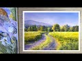 How to paint a wheat field in watercolor