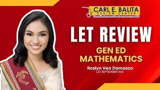 CBRC LET Lecture: Gen Ed Mathematics | Vea Damasco