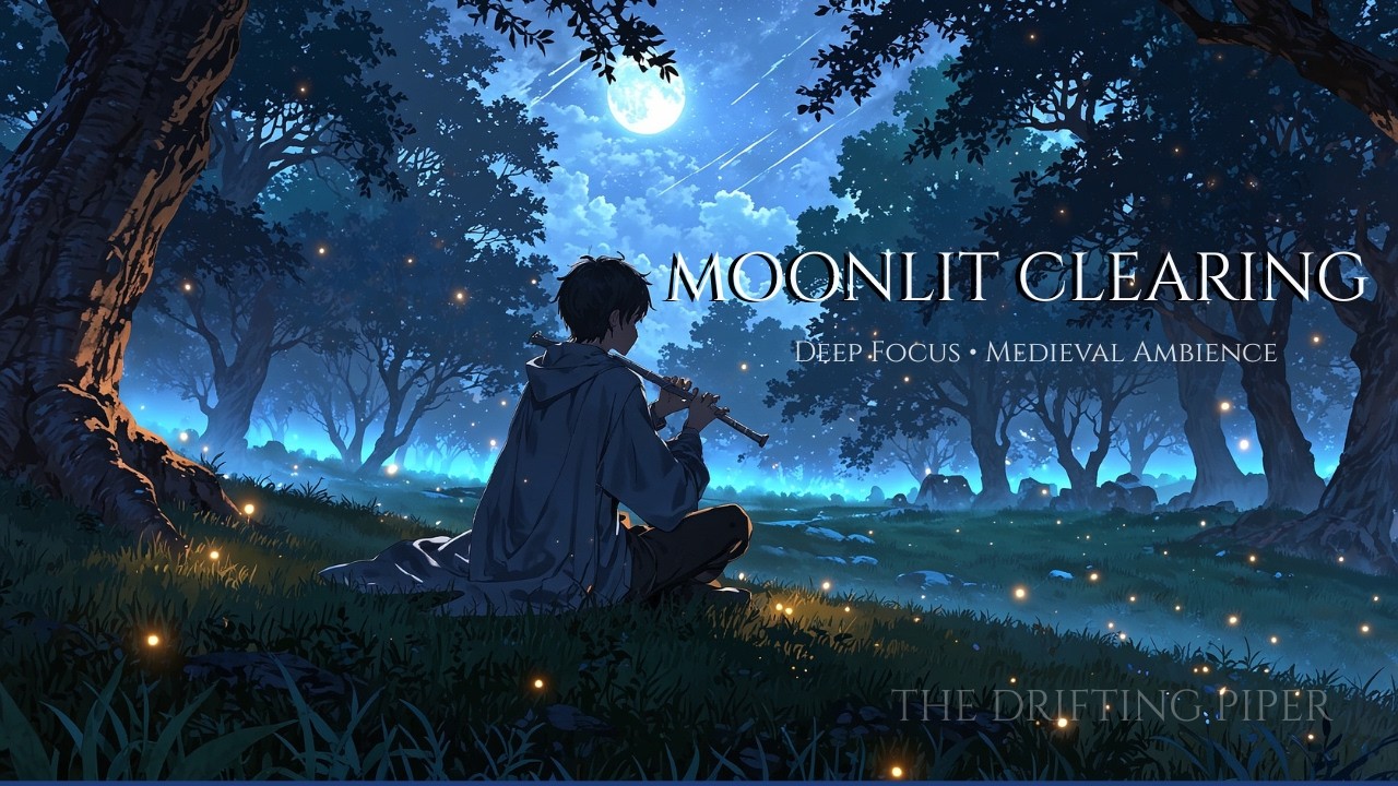 Medieval Music for Deep Focus – Moonlit Clearing Song 🌓✨